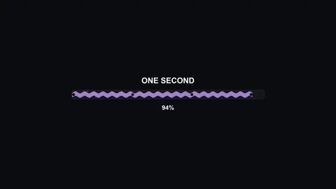 Progress bar animation for video editing software showing one second and 10.. Stock Footage 327744574