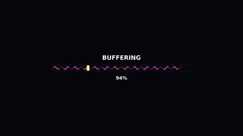 Progress bar animation for video production cutter showing 100 percent buff.. Stock Footage 325335366