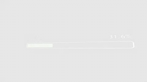 Progress bar, concept of booting or hacking computer (3D rendering) Stock Footage 223561676