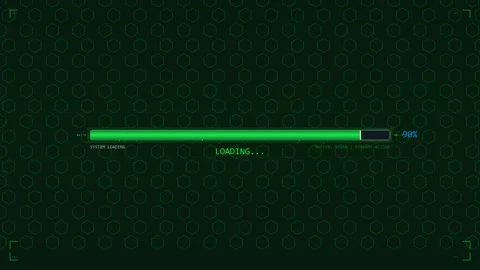 Progress bar design element for digital projects in green color with loadin.. Stock Footage 323576678