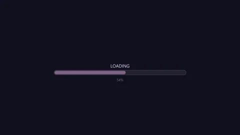 Progress bar design element showcasing loading indicator with completion at.. Stock Footage 323523495