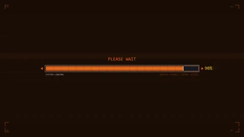 Progress bar design element shown with a loading indicator and percentage d.. Stock Footage 323576654