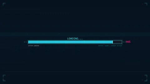 Progress bar design element video for web design and development projects Stock Footage 323576670