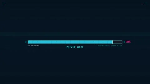 Progress bar design element for video creation in development and web design Stock Footage 323576785