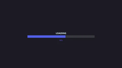 Progress bar design element for web designers in a simple loading UI Stock Footage 323523506
