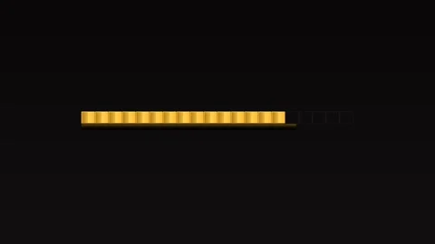 Progress bar design for video creators demonstrating smooth loading process Stock Footage 325318738