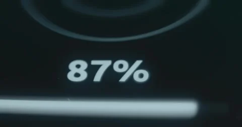 Progress bar of device scan for malicious software Video stock 314458090