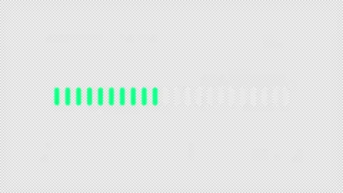 Progress bar of different styles flat UI element animation set Stock Footage 340284881