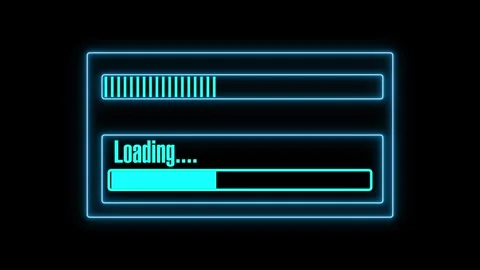 Progress bar download tool updates system file installation percentages. So.. Stock Footage 340999077