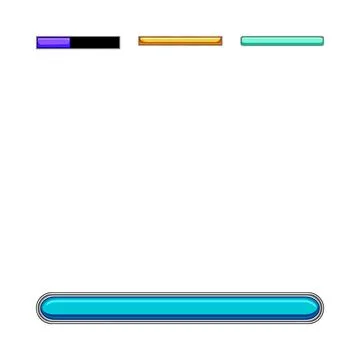 Progress bar elements and loading status interface Illustrazione stock