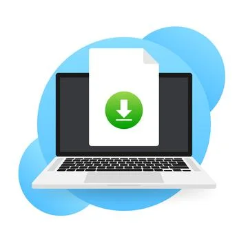 Progress bar of file copying. Download file. Stock-Illustration