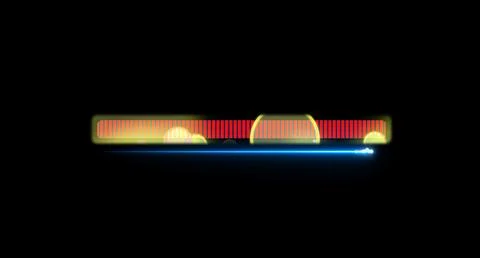 Progress bar with full laser shoot animation loading bar red fill tone moti.. Stockfoto's