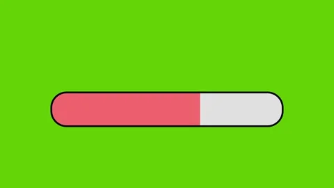 Progress bar green screen icon animated Stock Footage 265630224