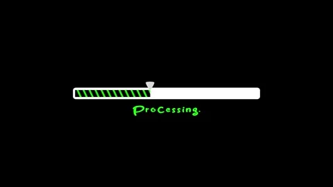 Progress bar icon animation with black background. Stock Footage 286143003