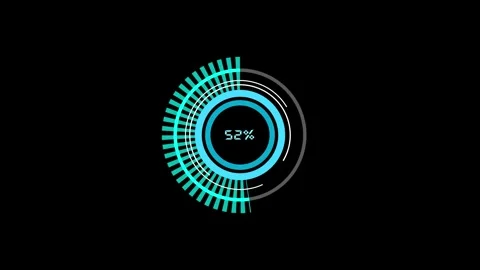 Progress bar icon animation with Circle shapes. Stock Footage 286142964