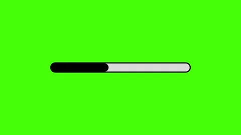 Progress bar icon animation with Green screen. Stock Footage 286143039