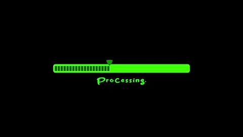 Progress bar icon animation with indicator. Stock Footage 286142991