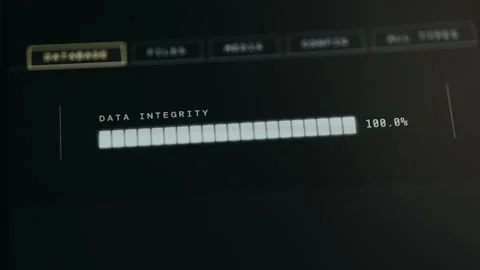Progress bar indicating that data verification is complete, 100 percent Stock Footage 332468190