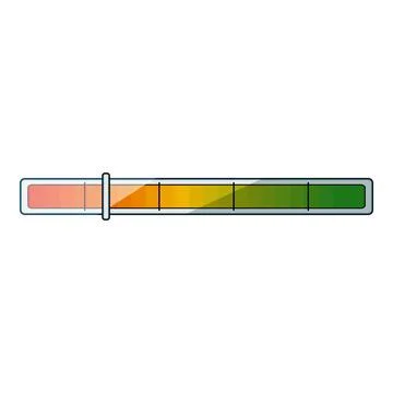 Progress bar indicating low level or score Stock Illustration