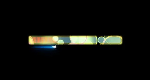 Progress bar with laser shoot animation loading bar red fill tone motion on.. Stock Illustration