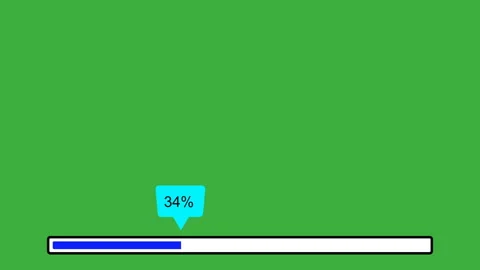 The Progress Bar Loading Animation is currently set at 15 completion and Stock Footage 289623144