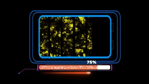 Progress Bar with Loading Animation on D... | Stock Video | Pond5