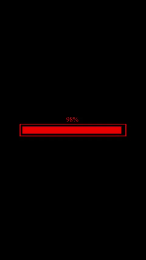 Progress bar loading animation with red percentage counter on black backgro.. 動画素材 329917828