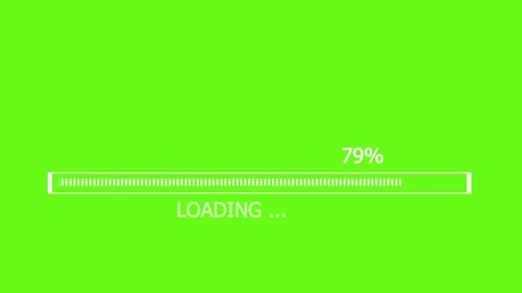 Progress Bar. Loading bar from 0% to 100% Stock Footage 263957824