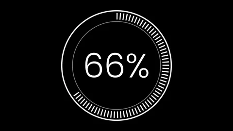 Progress bar loading indicator. Futuristic loading circle uploading animation Video stock 327912314