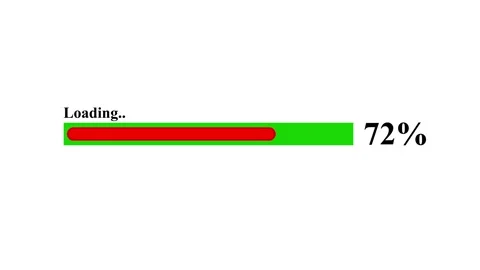 Progress Bar Loading Status Illustration Stock Footage 332468365