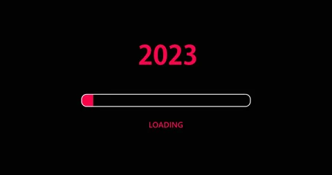 Progress bar loading as we approach New Year. video animation Stock Footage 226111167