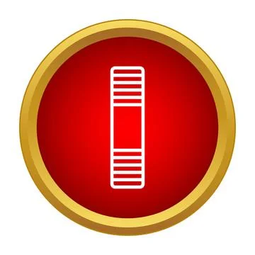 Progress bar or loading icon on red background Illustrazione stock