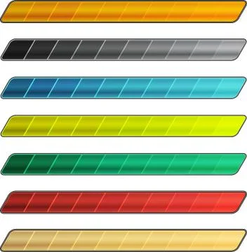 Progress bar pack Stock Illustration