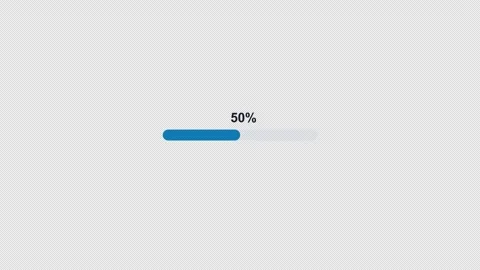 Progress Bar Progress Animation Motion Graphic Alpha Channel 4K Light 스톡 동영상 340182925