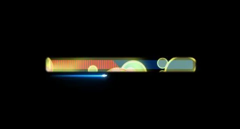 Progress bar with quarter laser shoot animation loading bar red fill tone m.. Foto stock