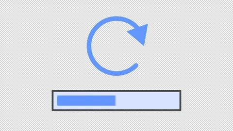 Progress Bar Reset Stock Footage 320981040