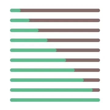 Progress bar set. Loading status bar vector web indicator. Process download step Stock Illustration