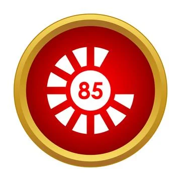 Progress bar showing 85 percent loading download status 스톡 일러스트