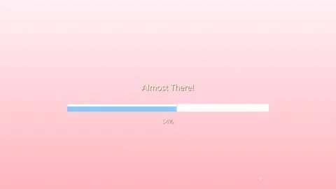 Progress bar showing completion status with simple design elements for web and Video stock 323272360
