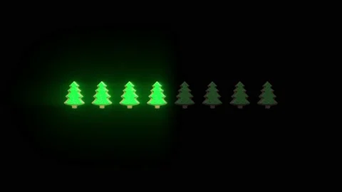Progress bar showing loading Christmas. 4K stock video footage, motion graphi Stock Footage 208467100