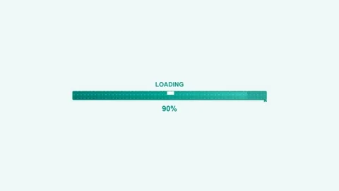 Progress bar shows loading completion at one hundred percent with a clear d.. Stock Footage 328273771