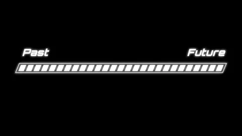 Progress Bar Timeline Animation Past to Future 4K UI Loading Transition Stock Footage 329036119