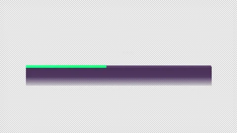 Progress bar variations animated loading bar set on dark background Stock Footage 342242130