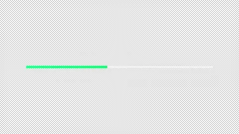 Progress bar variations flat UI element animation set Stock Footage 340284835