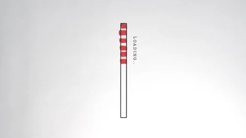The progress bar on a vertically oriented illustration Stock Footage 146236484