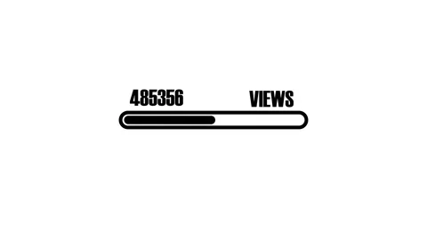 Progress Bar Views Data Metric Visual Representation Growing Success with S.. Stock Footage 342248199