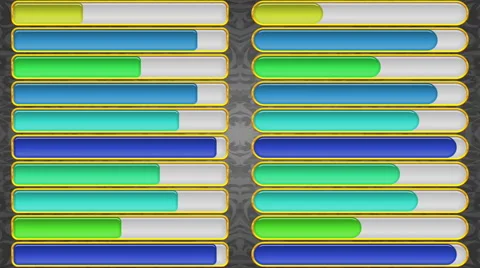 Progress Bars, Seamless Loop Stock Footage 49387108