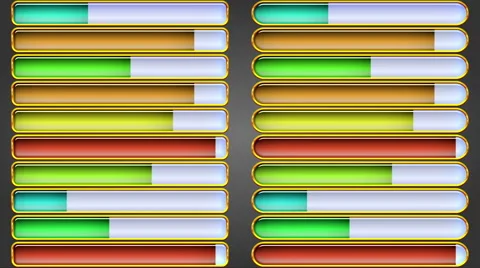 Progress Bars, Seamless Loop Stock Footage 54316176