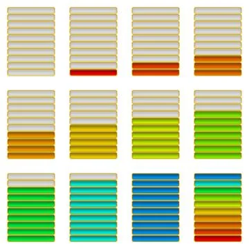 Progress Bars Set イラスト素材