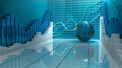 Progress in business abstract background Stock-Illustration